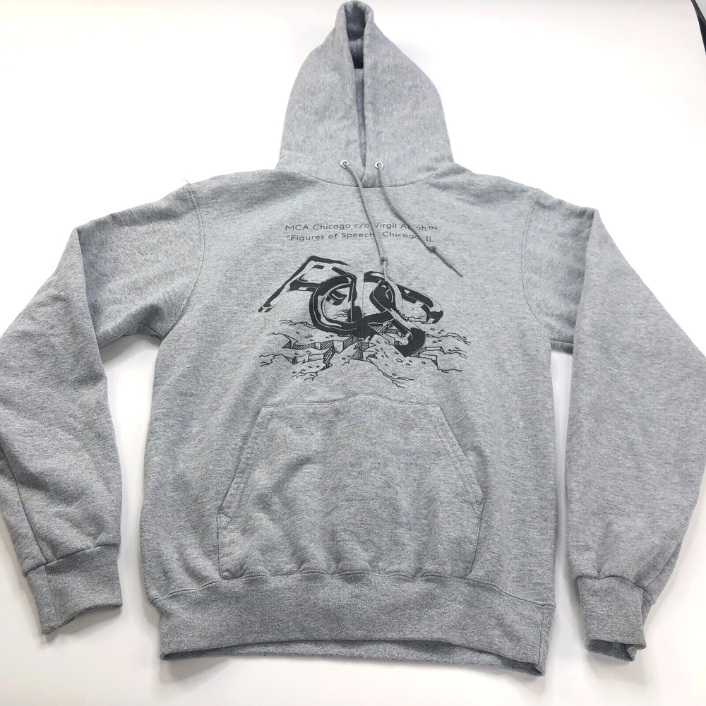 Virgil Abloh Figures Of Speech Hoodie Champion Small Mens Pullover Sweater HR1